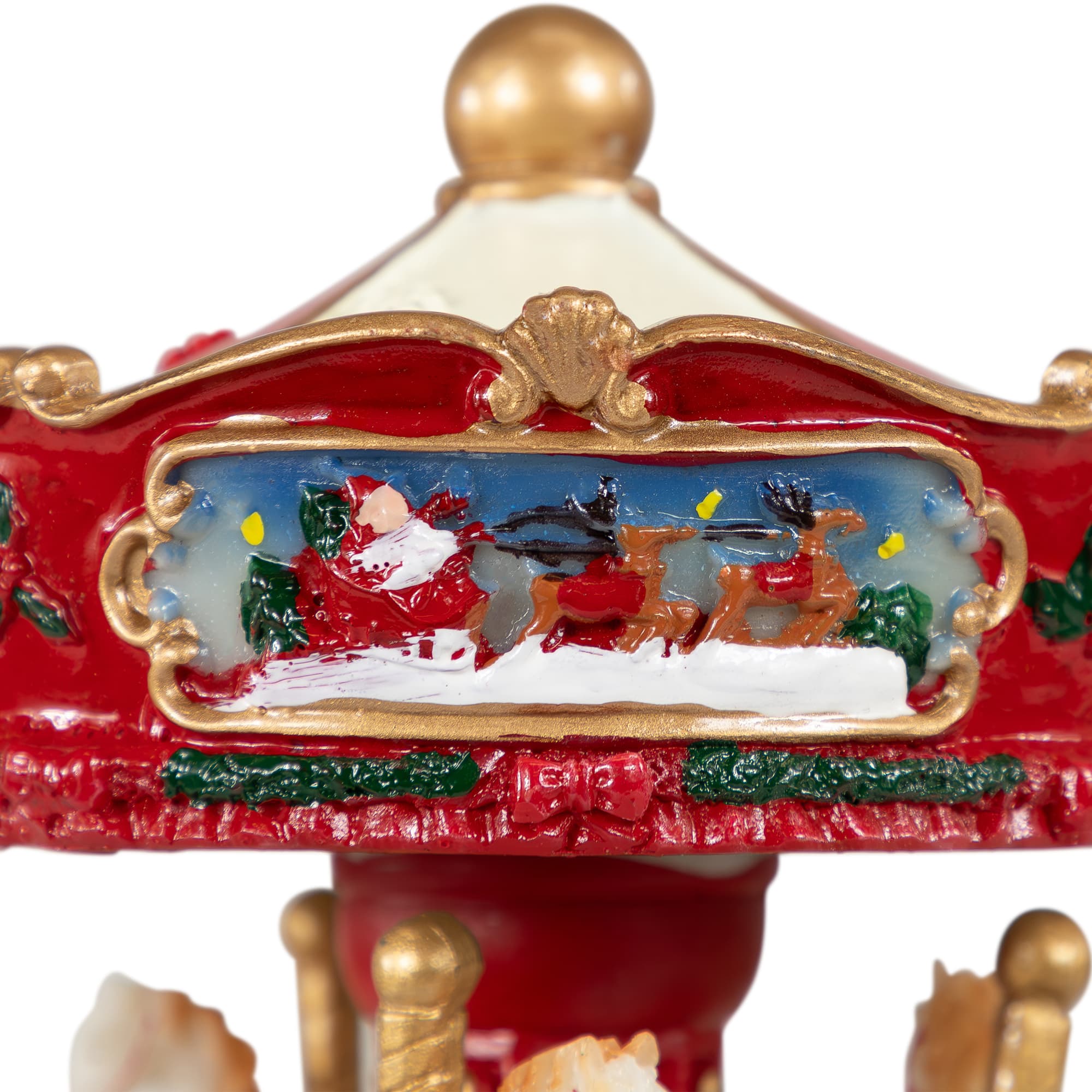 6.5" Animated Carousel Music Box